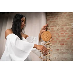 Meinl Sonic Energy SKFOLM Lydeffekt Medium St�rrelse Flower Of Life Chimes Kenari Fr� N�ddeskaller  