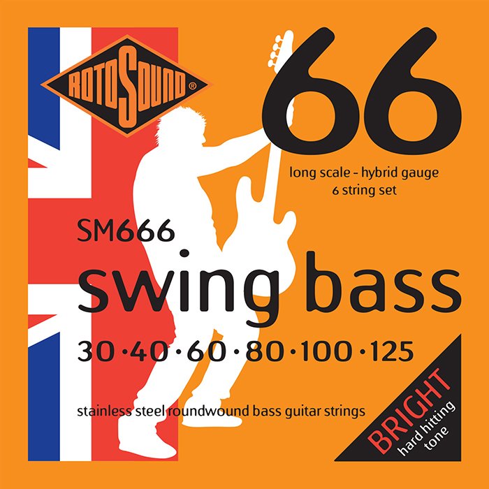 Rotosound Bas Strenge SM666 Strenge til 6 strenget bas Musikhuset
