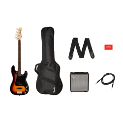 Squier by Fender Affinity Precision Bass PJ Pack, 3-Color Sunburst El Bas St