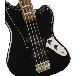 Squier by Fender Classic Vibe Jaguar Bass, Laurel, Black El Bas
