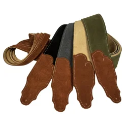 Franklin Strap FSS2-BK-RU Sedona Suede Series 2,5" Ruskind m/rust end tabe Guitarrem (sort)