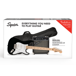 Squier by Fender Stratocaster Pack sort El Guitar S�t