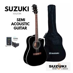 Suzuki EQ SDG-2CE Western Guitar m/pickup inkl. taske (Sort) 