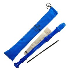 Suzuki SRE-80TB Sopran Blokfl�jte m/engelsk (barok) greb (bl�) inkl. stofpose,rensepind,fingerskema