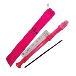 Suzuki SRE-80TP Sopran Blokfl�jte m/engelsk/barok greb (pink) inkl. stofpose,rensepind,fingerskema