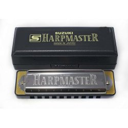 Suzuki MR-200 Harpmaster Mundharmonika Tone C 10 Huls Diatoniske Mundharpe inkl. opbevarings�ske