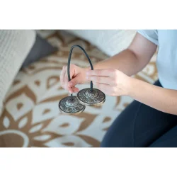 Meinl Sonic Energy TINGSHA-OR 3.15" Hndlavet Tibetansk Ornamental Tingsha inkl. bomulds pose