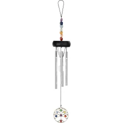 Meinl Sonic Energy TOLCC12MINI Mini Life Of Tree Chakra Chimes (30 Cm, 65 Gram, Slv)