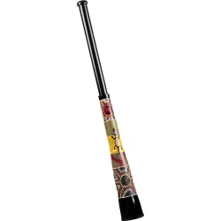 Meinl Percussion TSDDG2-BK Syntetisk Rejse Didgeridoo (61 Cm - 152 Cm, Sort, D Stemt) inkl. taske 