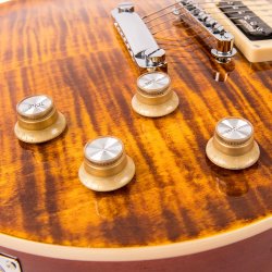 Vintage V100AFD ReIssued Flamed Amber Elektrisk Guitar