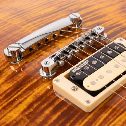 Vintage V100AFD ReIssued Flamed Amber Elektrisk Guitar