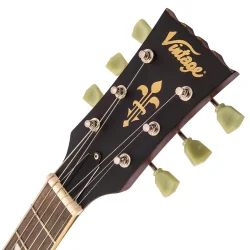 Vintage V100MRCS ICON Distressed Cherry Sunburst Elektrisk Guitar