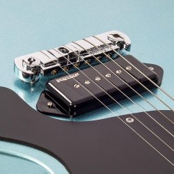 Vintage V120GHB ReIssued Gun Hill Blue Elektrisk Guitar