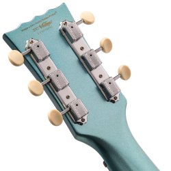 Vintage V120GHB ReIssued Gun Hill Blue Elektrisk Guitar