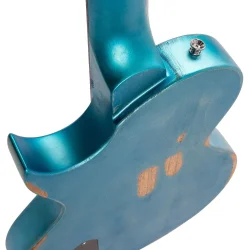 Vintage V120MRGHB ICON Distressed Gun Hill Blue Over Sunburst Elektrisk Guitar