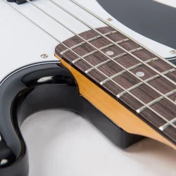 Vintage V4BK ReIssued Bass Guitar Boulevarde Black 4-strenget Elektrisk Bas