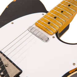 Vintage V59MRBK ICON Distressed Black Elektrisk Guitar