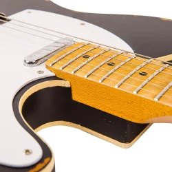 Vintage V59MRBK ICON Distressed Black Elektrisk Guitar