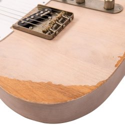 Vintage V62MRAB ICON Distressed Ash Blonde Elektrisk Guitar 