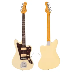 Vintage V65VVW ReIssued Vibrato Vintage White Elektrisk Guitar 