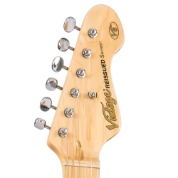 Vintage V6HMBB ReIssued Boulevard Black Elektrisk Guitar