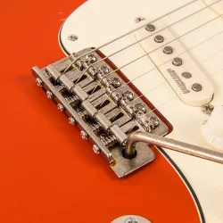 Vintage V6MRFR ICON Distressed Firenza Red Elektrisk Guitar 