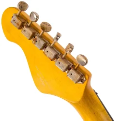 Vintage V6MRFR ICON Distressed Firenza Red Elektrisk Guitar 