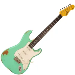 Vintage V6MRVG ICON Distressed Ventura Green Elektrisk Guitar