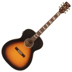 Vintage VE160VSB Historic Series 'Orchestra' Electro-Acoustic Vintage Sunburst Western Guitar m/EQ
