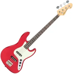 Vintage VJ74CAR ReIssued Bass Guitar Candy Apple Red 4-strenget Elektrisk Bas