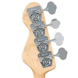 Vintage VJ74CAR ReIssued Bass Guitar Candy Apple Red 4-strenget Elektrisk Bas