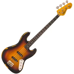 Vintage VJ74MRSSB ICON Bass Distressed Sunset Sunburst 4-strenget Elektrisk Bas