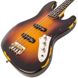 Vintage VJ74MRSSB ICON Bass Distressed Sunset Sunburst 4-strenget Elektrisk Bas