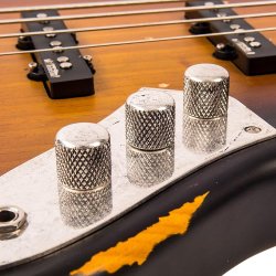 Vintage VJ74MRSSB ICON Bass Distressed Sunset Sunburst 4-strenget Elektrisk Bas