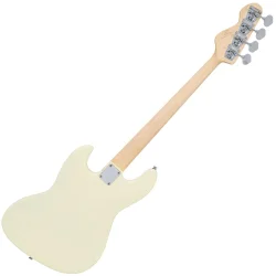 Vintage VJ74VT-VJ74MVW ReIssued Maple Fingerboard Bass Guitar Vintage White 4-strenget Elektrisk Bas