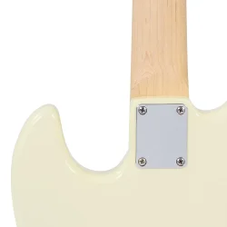 Vintage VJ74VT-VJ74MVW ReIssued Maple Fingerboard Bass Guitar Vintage White 4-strenget Elektrisk Bas