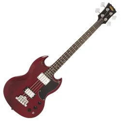Vintage VS4CR ReIssued Bass Guitar Cherry Red 4-strenget Elektrisk Bas