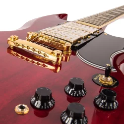 Vintage VS63CR ReIssued Cherry Red Elektrisk Guitar