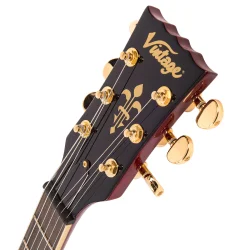 Vintage VS63CR ReIssued Cherry Red Elektrisk Guitar