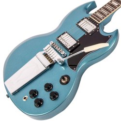 Vintage VS6VGHB ReIssued with vintage style Vibrato Gun Hill Blue Elektrisk Guitar