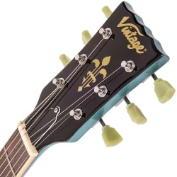 Vintage VS6VGHB ReIssued with vintage style Vibrato Gun Hill Blue Elektrisk Guitar