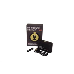 Soho W1 Black �gte tr�dl�se stereo-h�retelefoner med indbygget powerbank