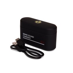 Soho W1 Black �gte tr�dl�se stereo-h�retelefoner med indbygget powerbank