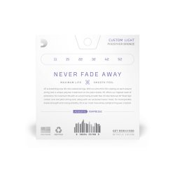 D'Addario Fretted XSAPB1152 XS Phosphor Bronze Custom Light 011-052 Western Guitar Strengest