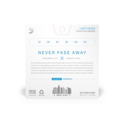 D'Addario Fretted XSAPB1253 XS Phosphor Bronze Light 012-053 Western Guitar Strengest