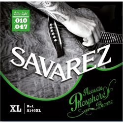 Savarez A140XL Phosphor Bronze Extra Light 010-047 Western Guitar Strenges�t          