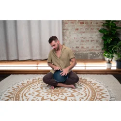 Meinl Sonic Energy CSTD2NB Kompakt Steel Tongue Drum (C-Moll, 8 Toner, 432 Hz, Marinebl�)