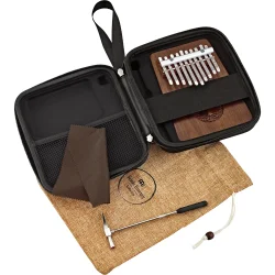 Meinl Sonic Energy KL1001TOL Solid Tree Of Life Kalimba C Dur 10 Noder (Sort Valn�d) inkl. tilbeh�r