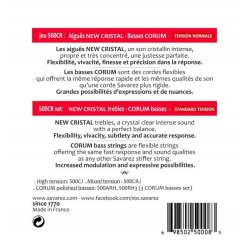 Savarez 500CR New Cristal Corum Normal Tension Spansk Guitar Strenges�t  