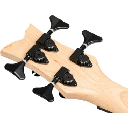 Ortega NEO-BS-TGB Neo Serien Solid Ukulele Bas m/mikrofon inkl. taske (Transparent Grey Burst)